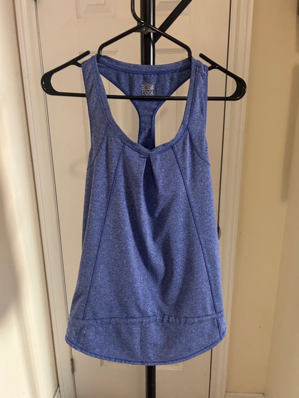 32 Degrees Heathered Blue Performance Racerback Tank